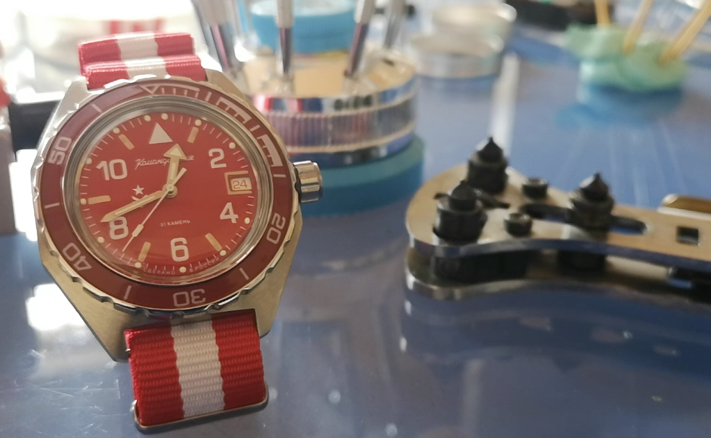 Kormandirskie 650841 with a nicely matched NATO strap