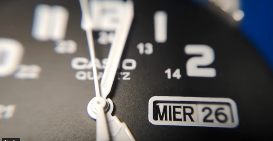 Image showing printing on a casio dial