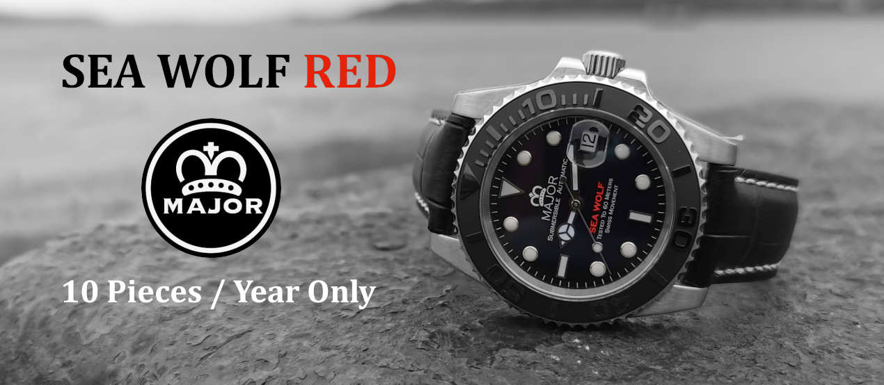 Sea Wolf Red Wristwatch